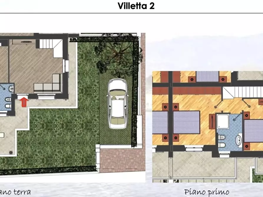 Immagine 9 di Villetta a schiera in vendita  a Montignoso