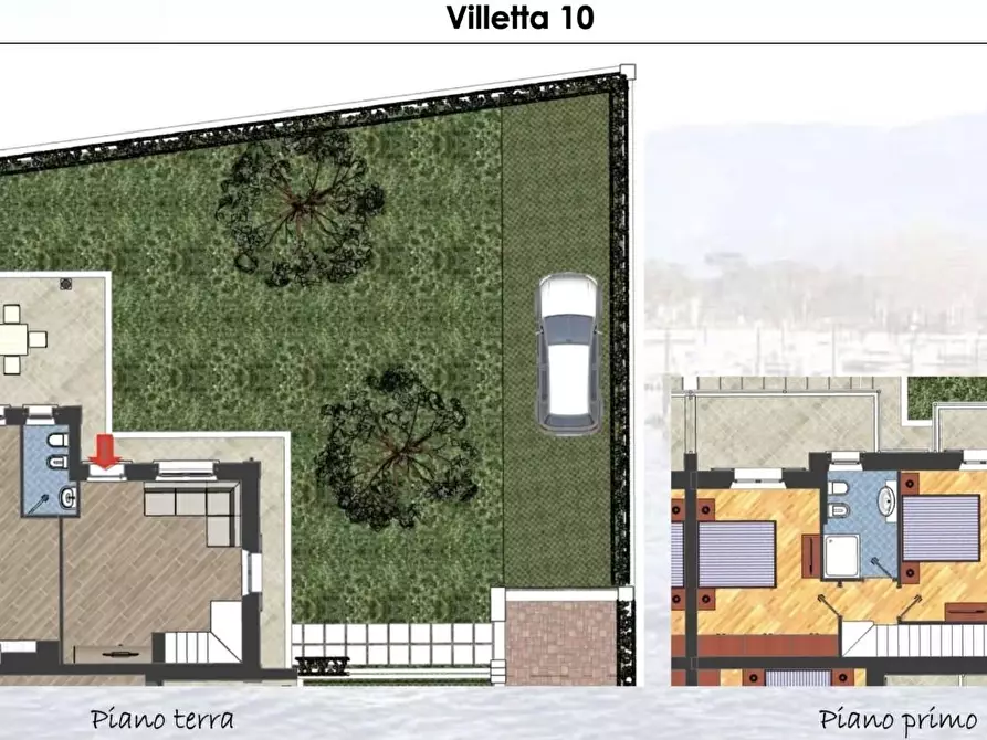 Immagine 17 di Villetta a schiera in vendita  a Montignoso