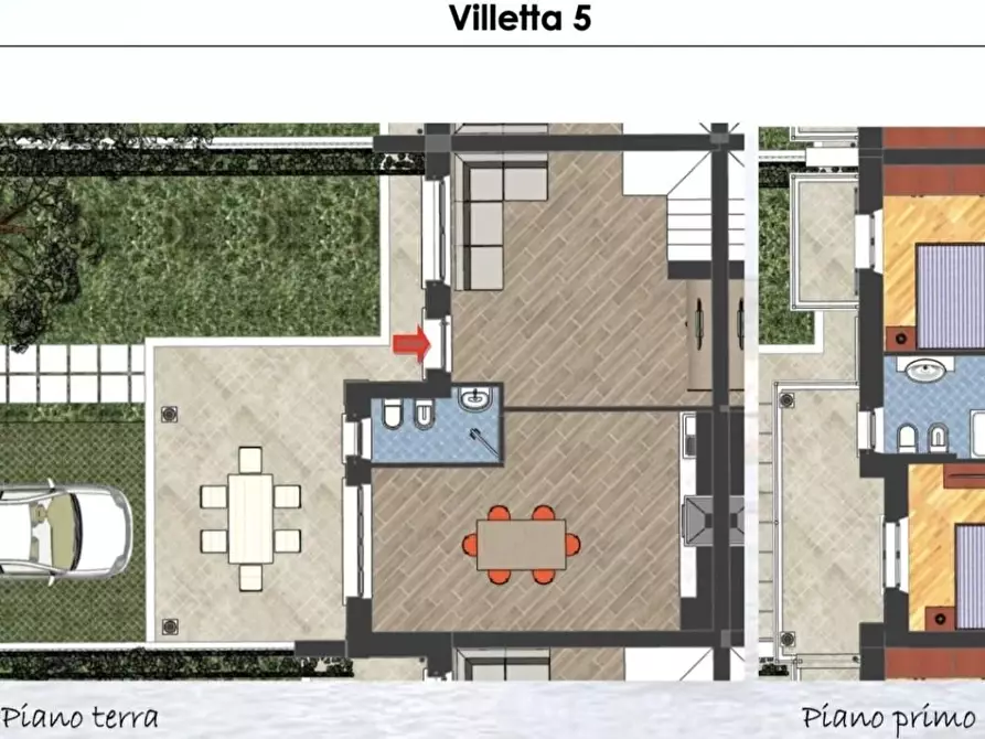 Immagine 12 di Villetta a schiera in vendita  a Montignoso
