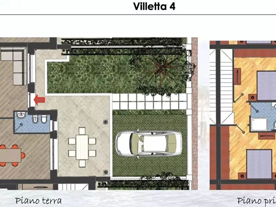 Immagine 11 di Villetta a schiera in vendita  a Montignoso