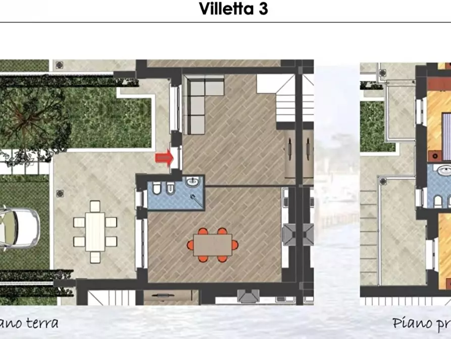 Immagine 10 di Villetta a schiera in vendita  a Montignoso