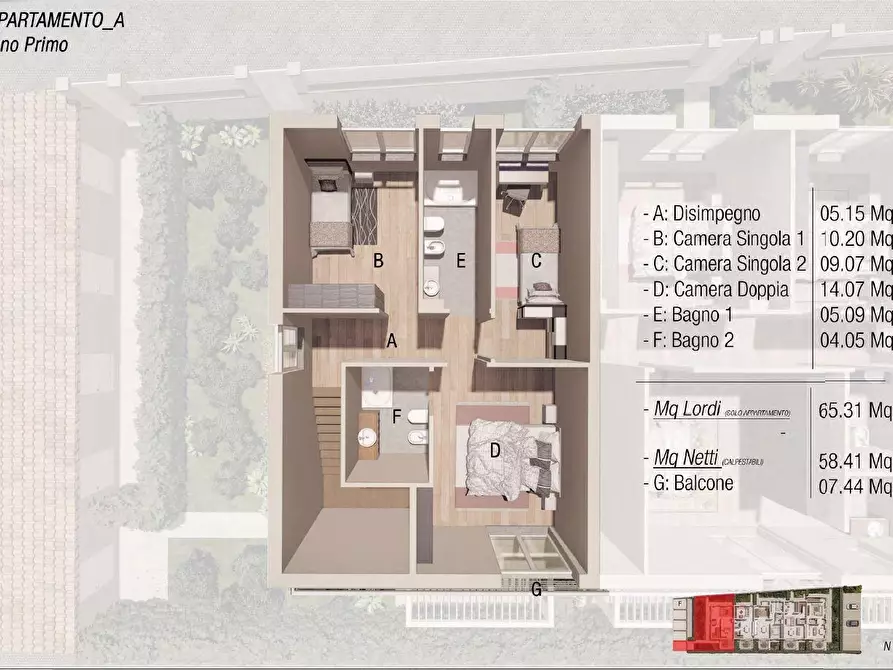 Immagine 6 di Villetta a schiera in vendita  a Empoli