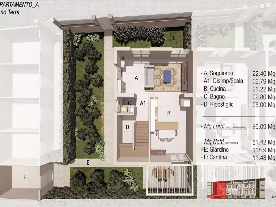 Immagine 7 di Villetta a schiera in vendita  a Empoli