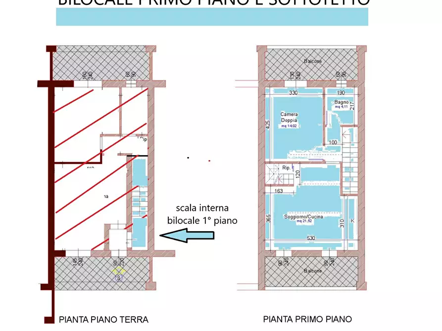 Immagine 2 di Appartamento in vendita  a Pisa