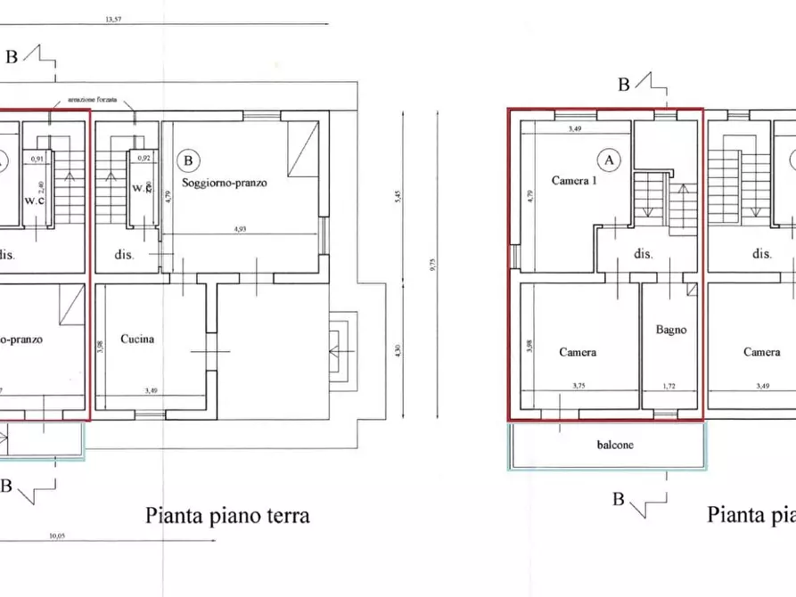 Immagine 22 di Villetta a schiera in vendita  a Montignoso