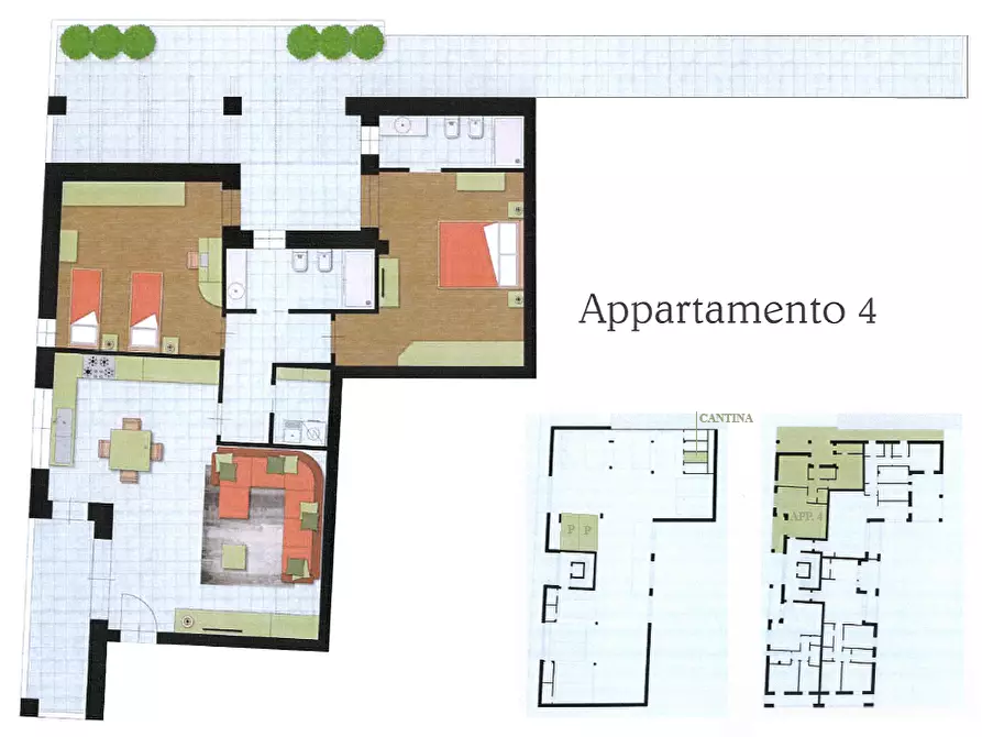 Immagine 4 di Appartamento in vendita  a Cascina