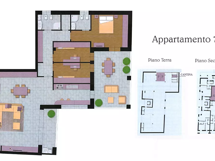 Immagine 5 di Appartamento in vendita  a Cascina