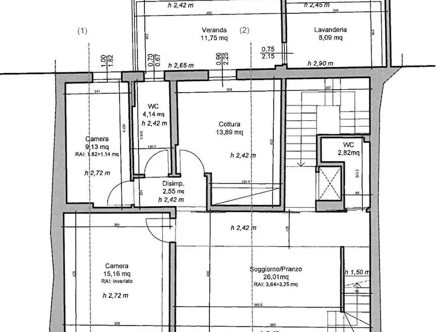Immagine 2 di Appartamento in vendita  a Pontedera