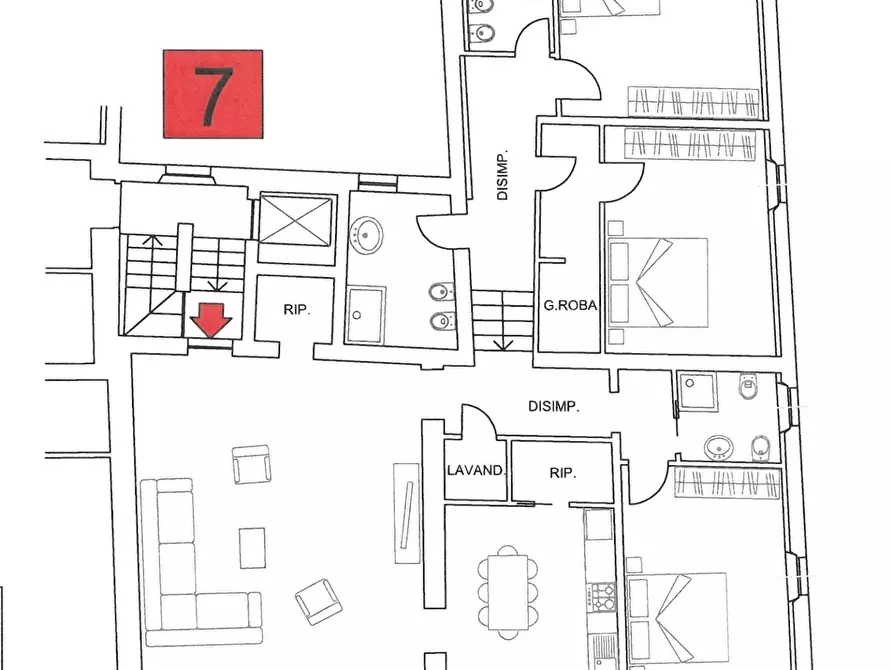 Immagine 1 di Appartamento in vendita  a Siena