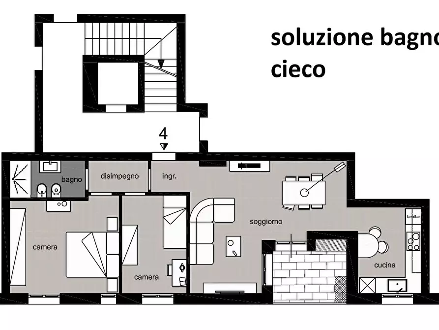 Immagine 7 di Appartamento in vendita  a Poggibonsi