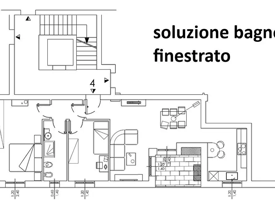 Immagine 8 di Appartamento in vendita  a Poggibonsi