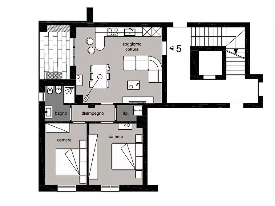 Immagine 7 di Appartamento in vendita  a Poggibonsi