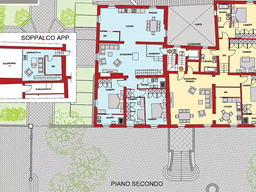 Immagine 8 di Appartamento in vendita  a Sovicille