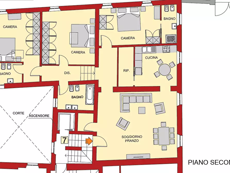 Immagine 1 di Appartamento in vendita  a Sovicille