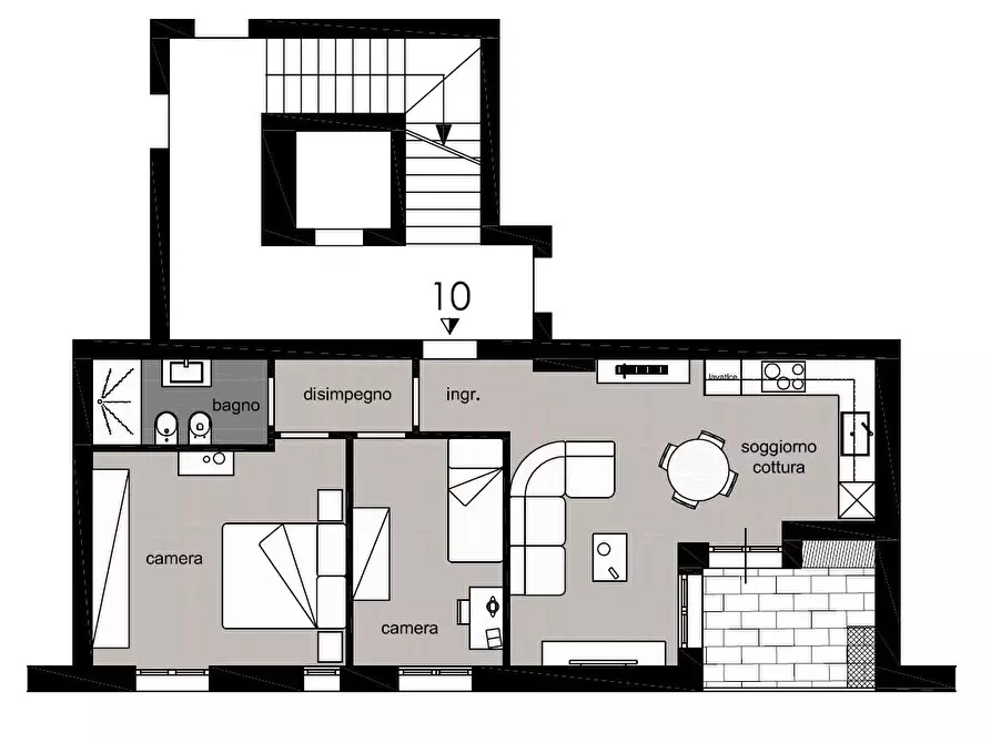 Immagine 7 di Appartamento in vendita  a Poggibonsi