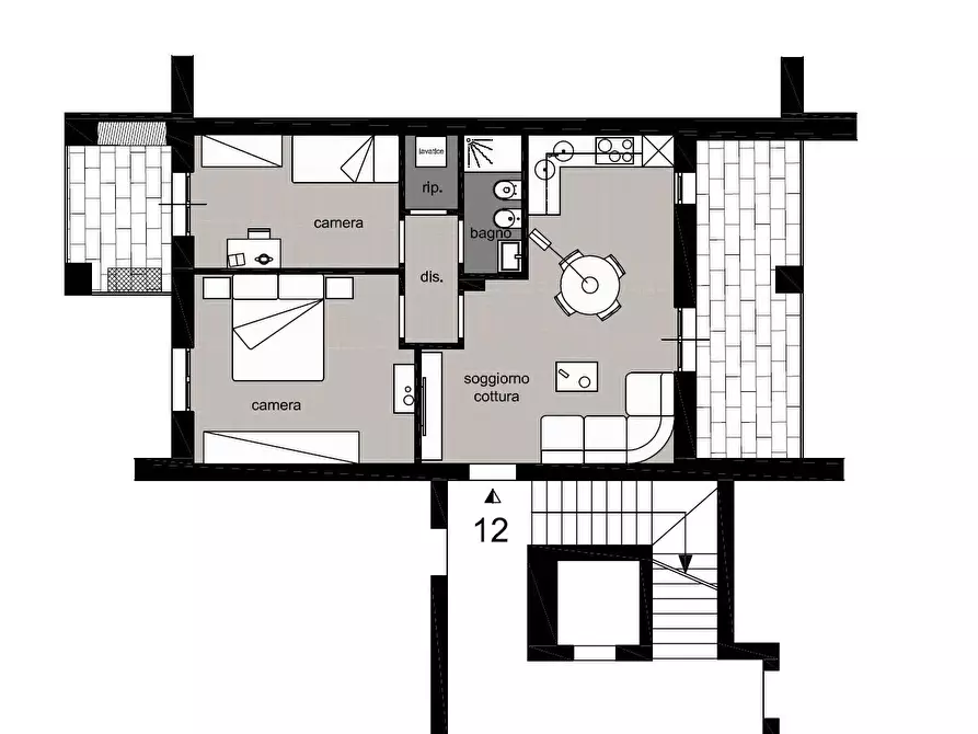 Immagine 7 di Appartamento in vendita  a Poggibonsi