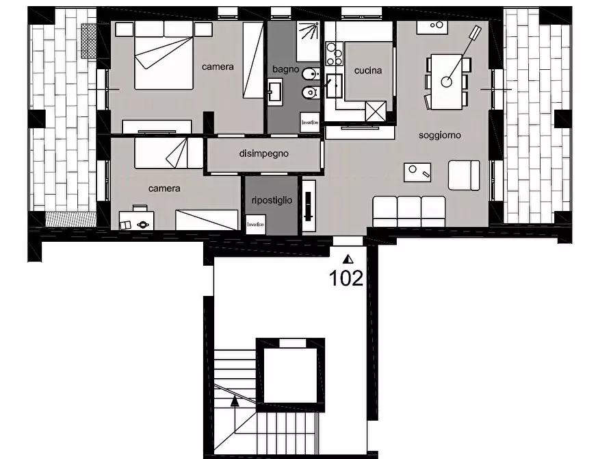 Immagine 7 di Appartamento in vendita  a Poggibonsi