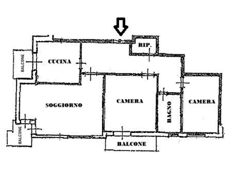 Immagine 9 di Appartamento in vendita  a Pontedera