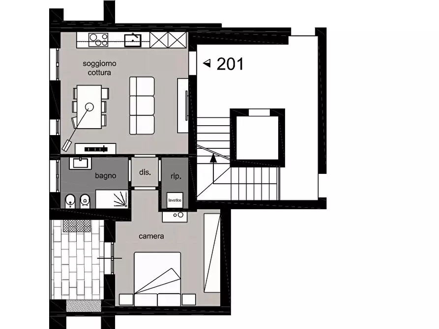 Immagine 7 di Appartamento in vendita  a Poggibonsi