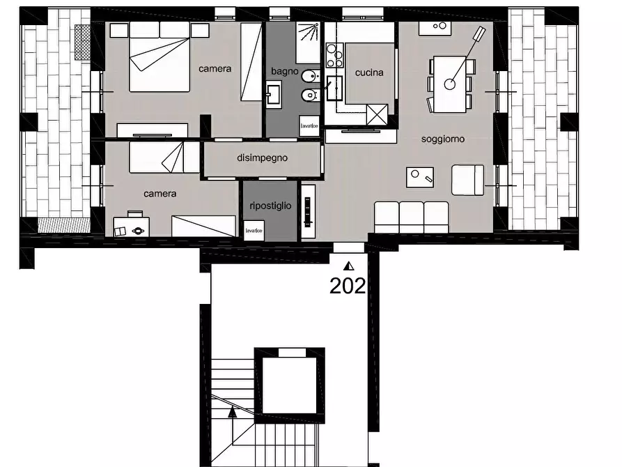 Immagine 6 di Appartamento in vendita  a Poggibonsi