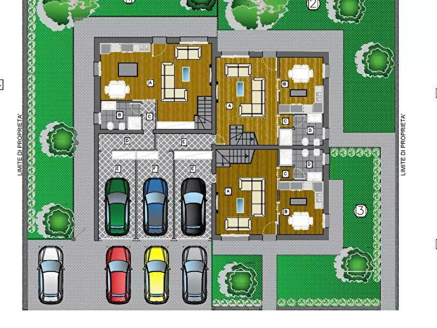 Immagine 2 di Villetta a schiera in vendita  a Vezzano Sul Crostolo