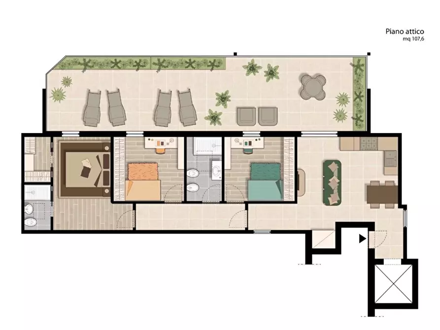 Immagine 22 di Appartamento in vendita  a Cecina