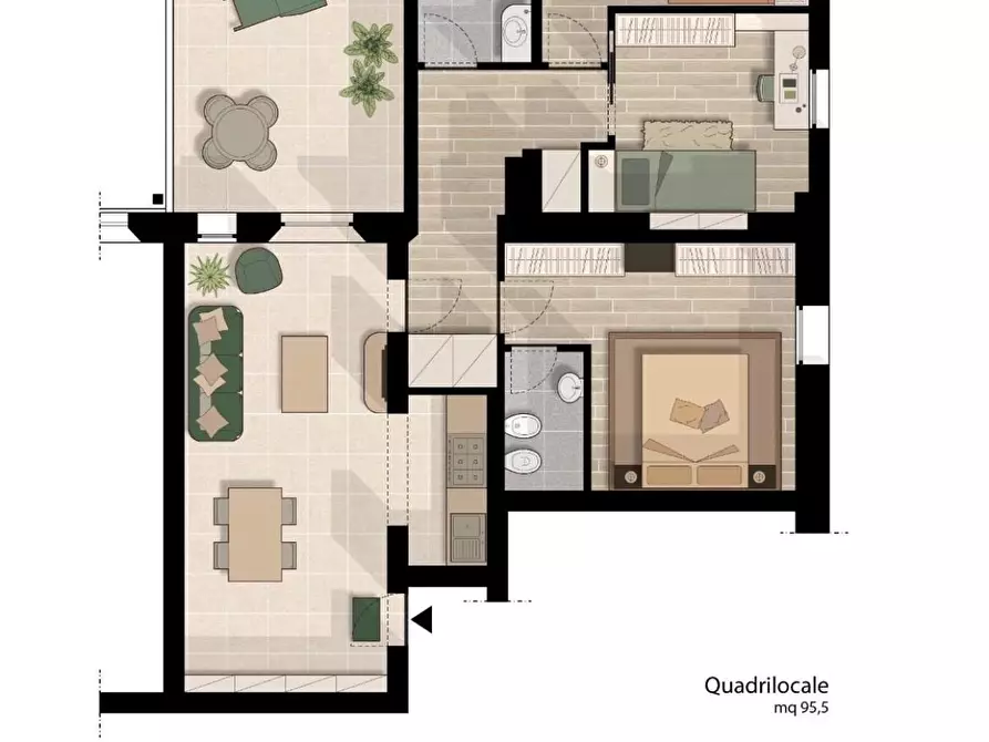 Immagine 19 di Appartamento in vendita  a Cecina