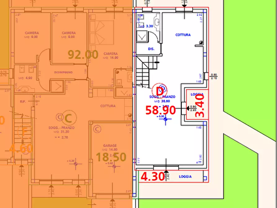 Immagine 2 di Villetta a schiera in vendita  a San Miniato