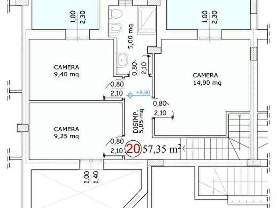 Immagine 13 di Mansarda in vendita  a Empoli