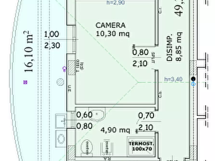 Immagine 16 di Mansarda in vendita  a Empoli