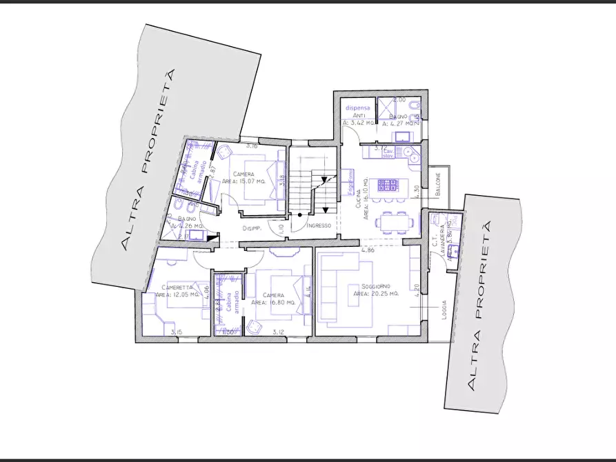 Immagine 1 di Mansarda in vendita  a Bientina