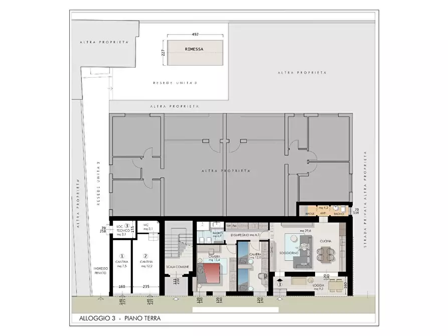 Immagine 2 di Appartamento in vendita  a Cascina