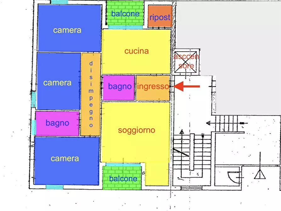 Immagine 26 di Appartamento in vendita  a Pisa