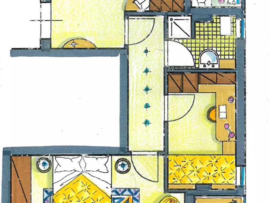 Immagine 1 di Mansarda in vendita  a Pontedera