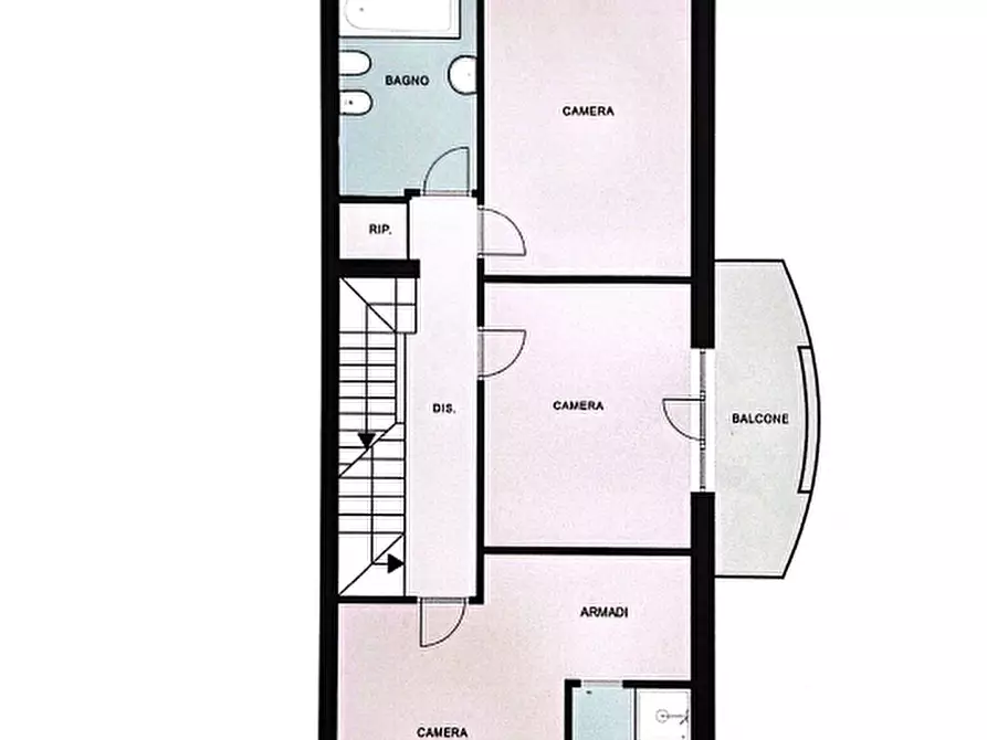 Immagine 2 di Casa bifamiliare in vendita  a Pontedera