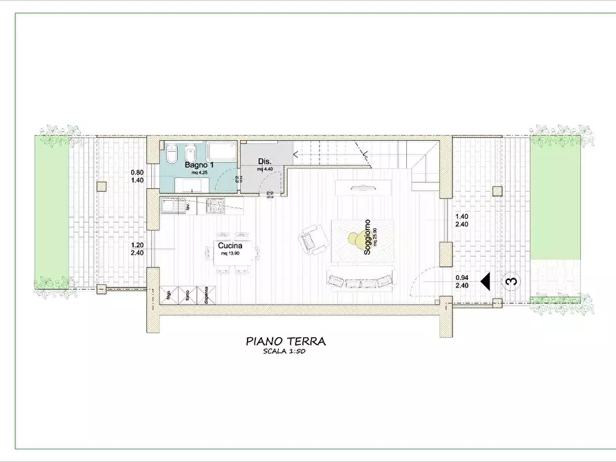 Immagine 21 di Terratetto in vendita  a Calcinaia