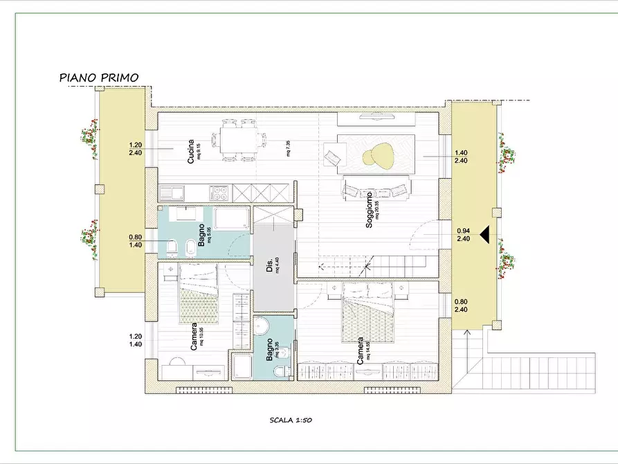Immagine 29 di Appartamento in vendita  a Calcinaia