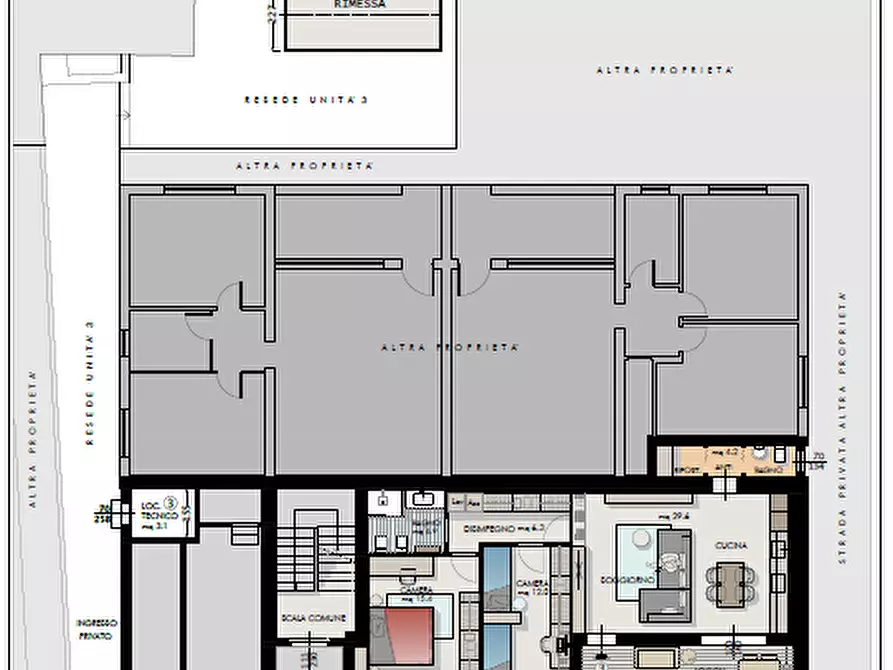 Immagine 1 di Appartamento in vendita  a Cascina