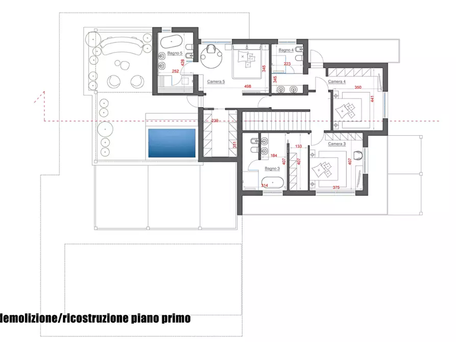 Immagine 6 di Villa in vendita  a Forte Dei Marmi