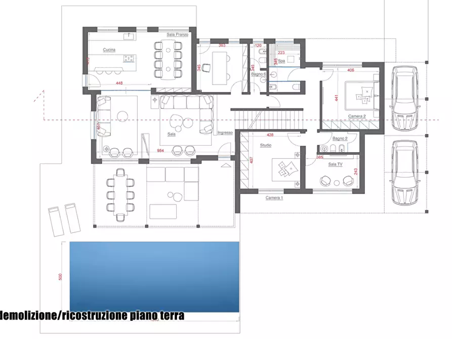 Immagine 5 di Villa in vendita  a Forte Dei Marmi