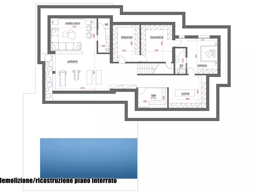 Immagine 4 di Villa in vendita  a Forte Dei Marmi