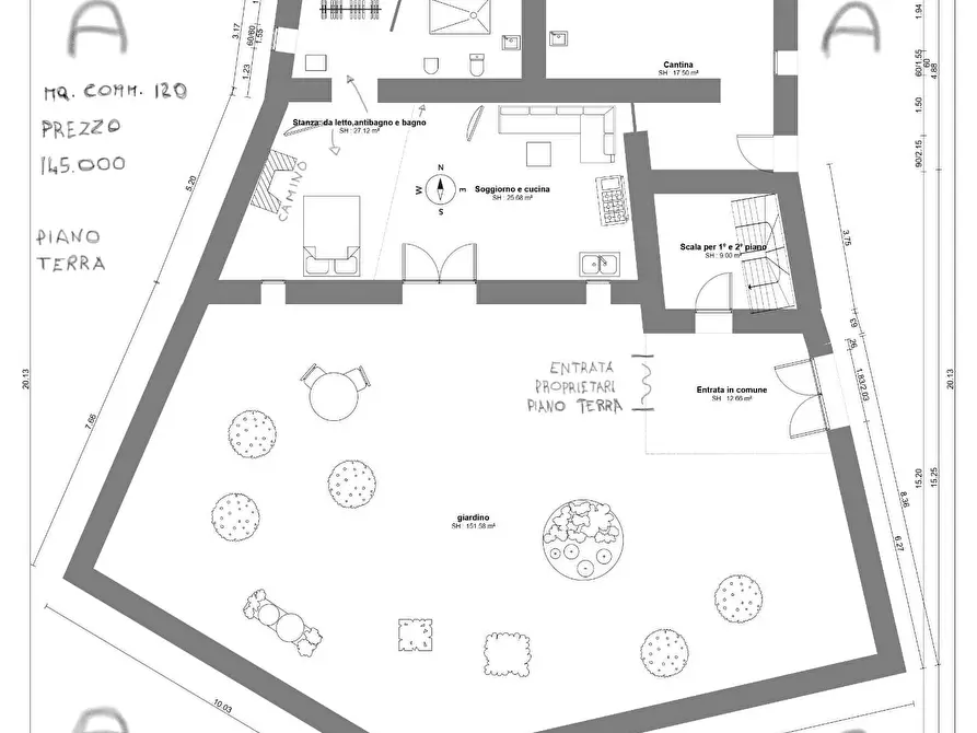 Immagine 20 di Loft/Open space in vendita  a Carrara