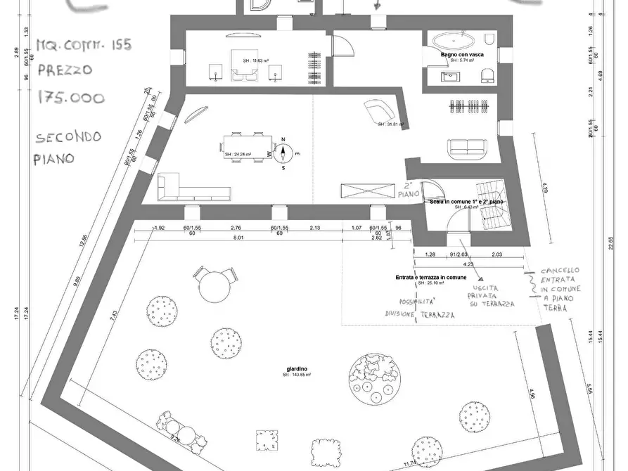 Immagine 22 di Loft/Open space in vendita  a Carrara