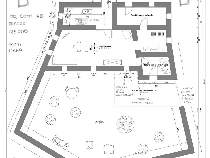 Immagine 21 di Loft/Open space in vendita  a Carrara