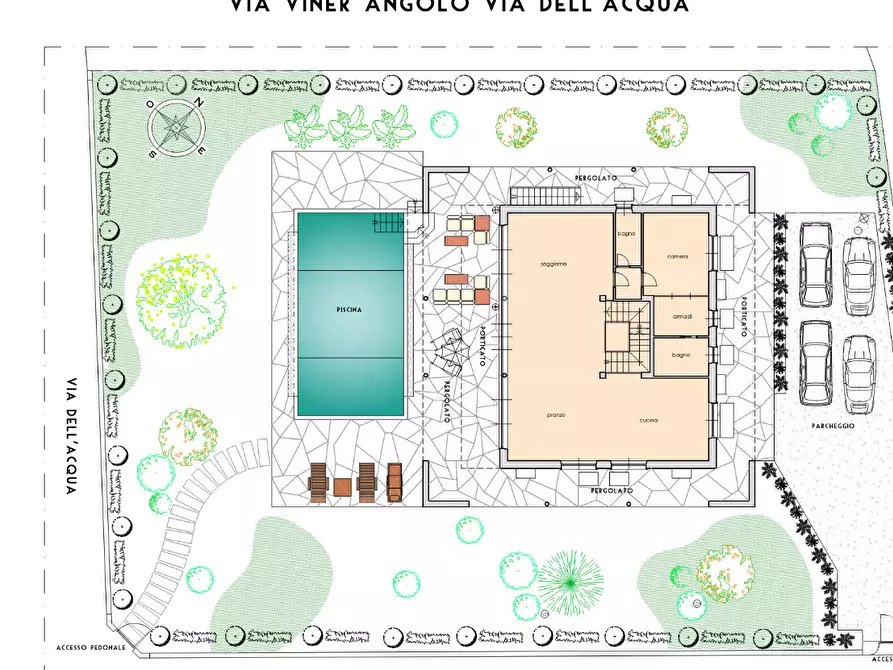 Immagine 2 di Villa in vendita  a Forte Dei Marmi