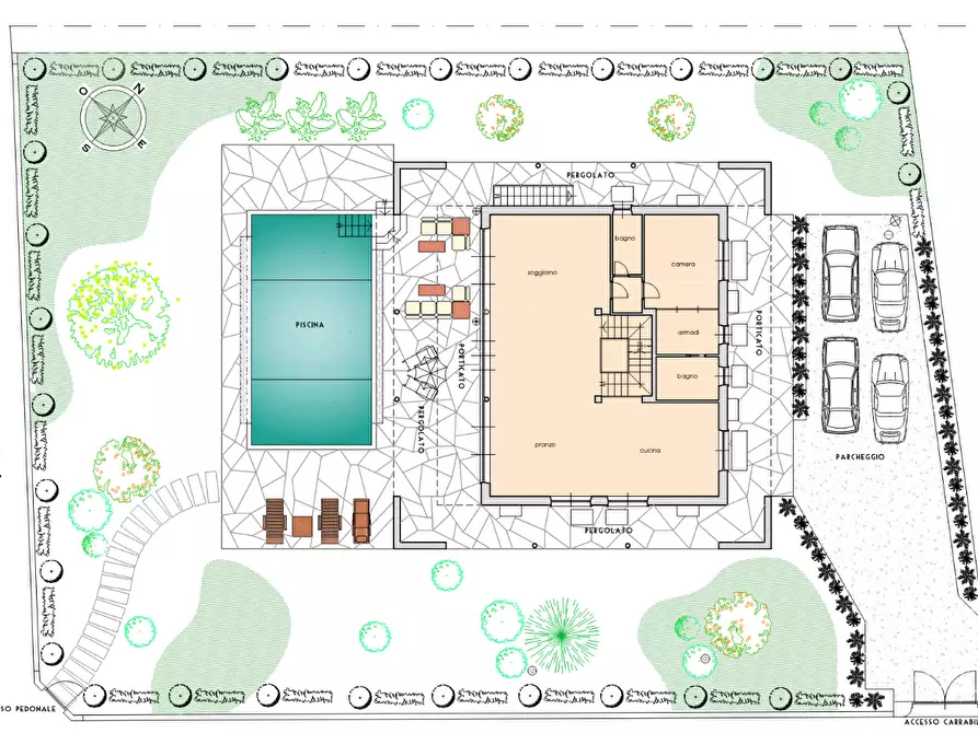 Immagine 3 di Villa in vendita  a Forte Dei Marmi