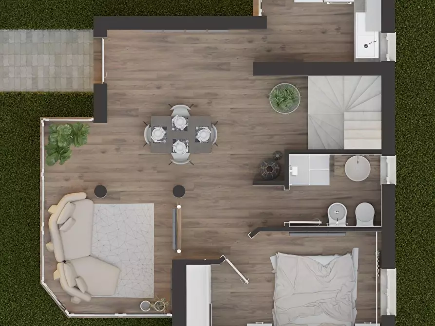 Immagine 24 di Villetta a schiera in vendita  a Roma