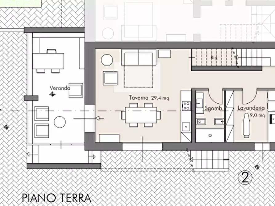 Immagine 1 di Villetta a schiera in vendita  a Cascina