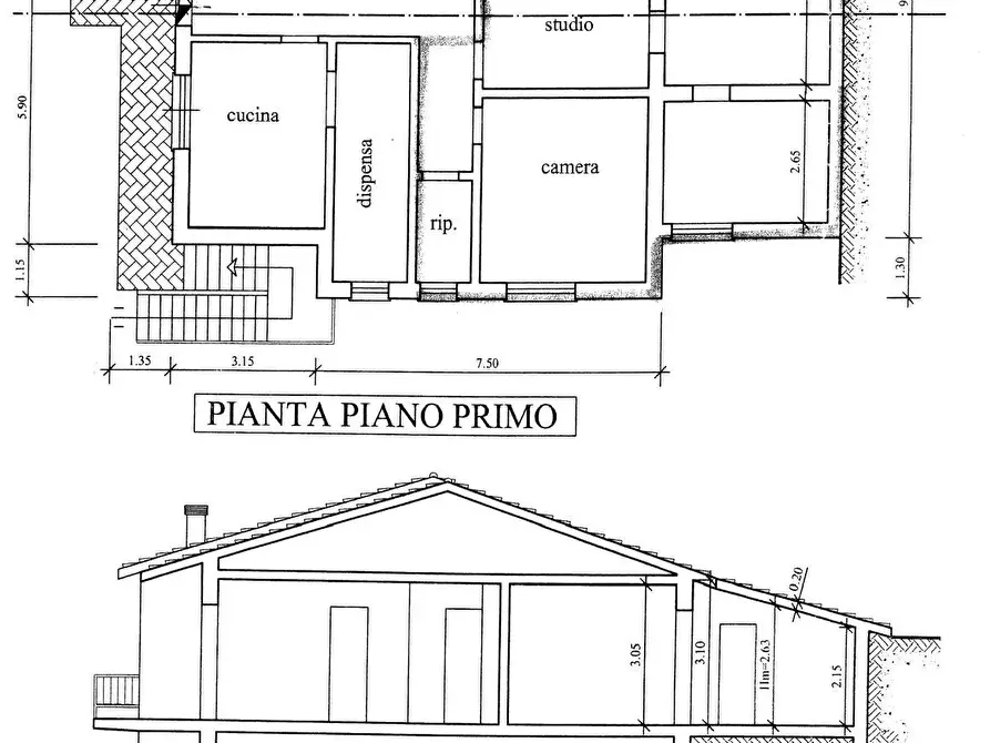 Immagine 2 di Porzione di casa in vendita  a Sarzana