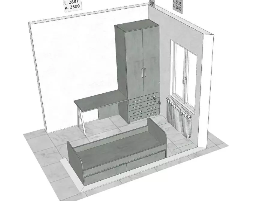 Immagine 10 di Porzione di casa in affitto  a Carrara